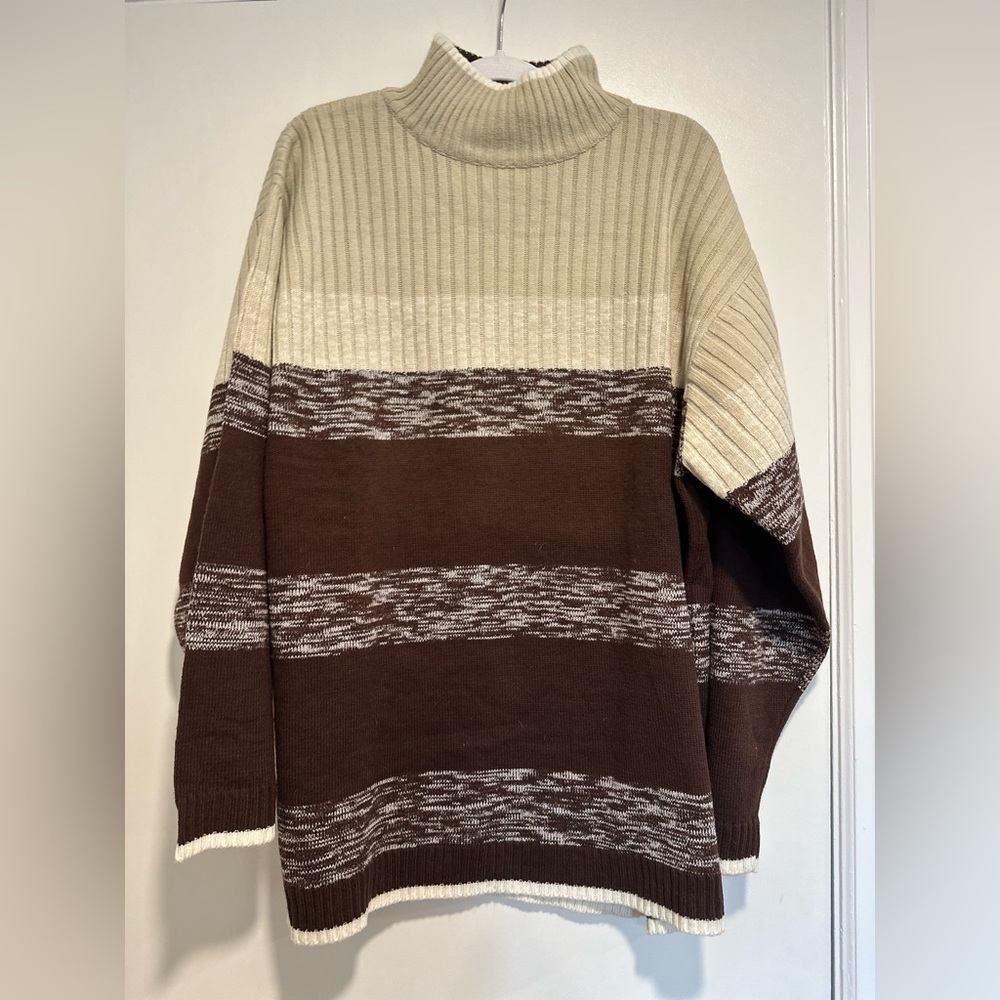 VTG 90s Men’s Sz: L Southpole Sweater 1/4 Zip Mock Collar Pullover Long Sleeve.